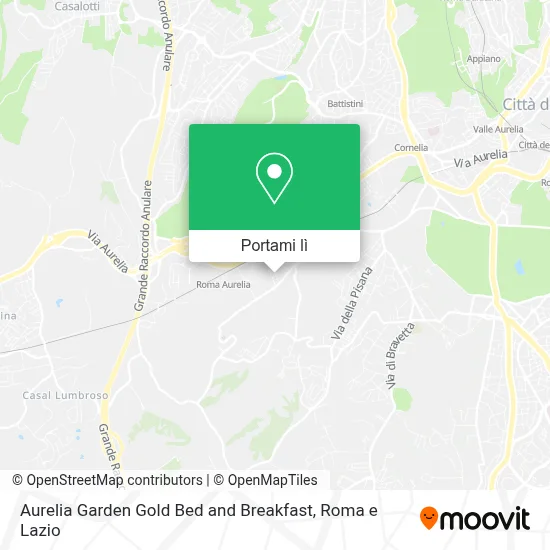 Mappa Aurelia Garden Gold Bed and Breakfast