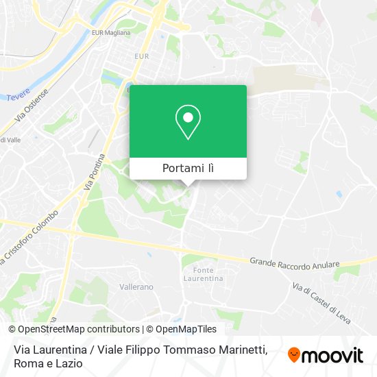 Mappa Via Laurentina / Viale Filippo Tommaso Marinetti