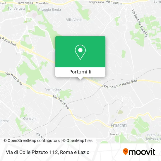Mappa Via di Colle Pizzuto 112
