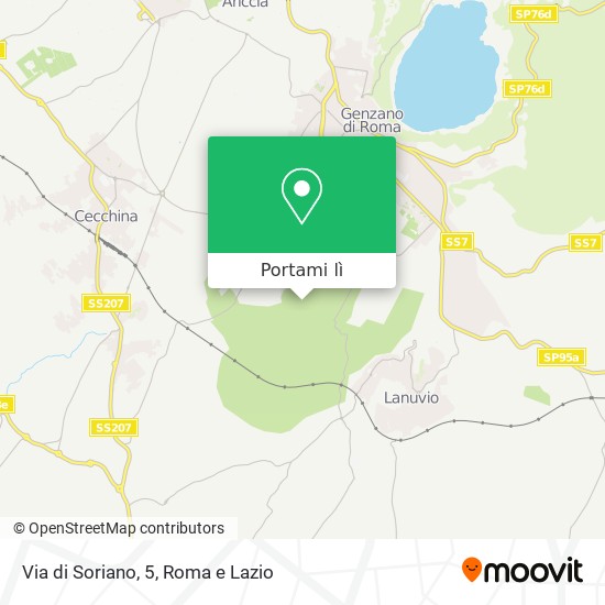Mappa Via di Soriano, 5