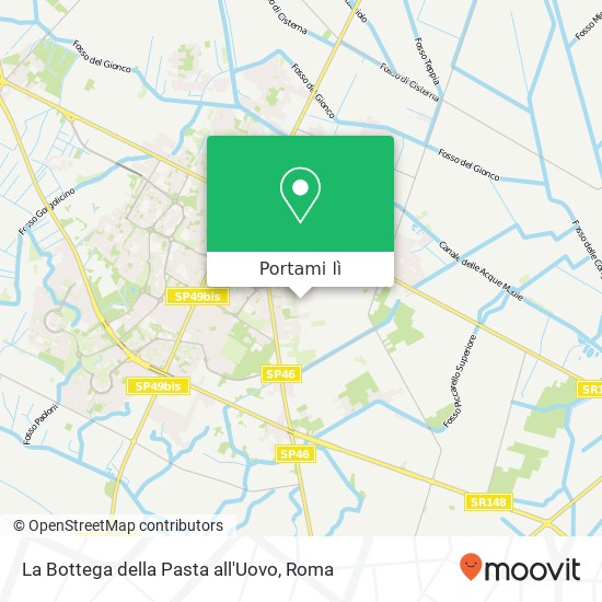 Mappa La Bottega della Pasta all'Uovo