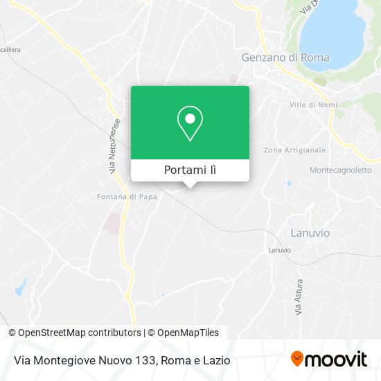 Mappa Via Montegiove Nuovo 133