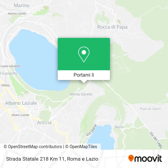 Mappa Strada Statale 218 Km 11