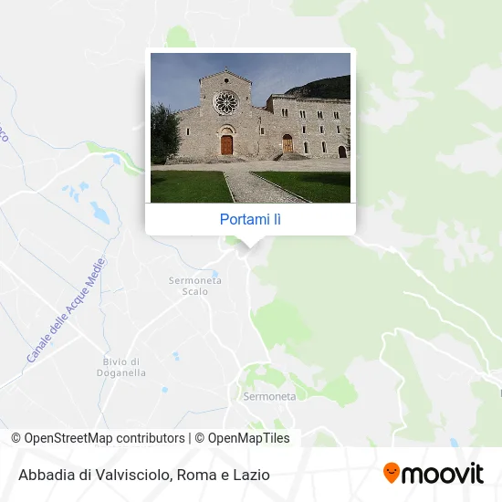 Mappa Abbadia di Valvisciolo