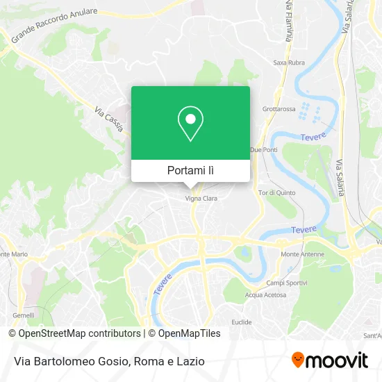 Mappa Via Bartolomeo Gosio