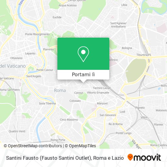 Mappa Santini Fausto (Fausto Santini Outlet)