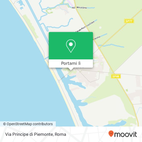 Mappa Via Principe di Piemonte
