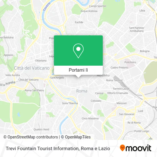 Mappa Trevi Fountain Tourist Information