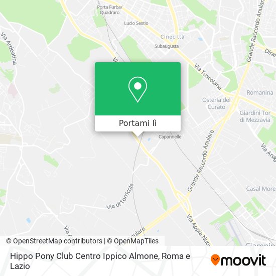 Mappa Hippo Pony Club Centro Ippico Almone