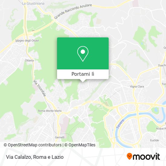 Mappa Via Calalzo