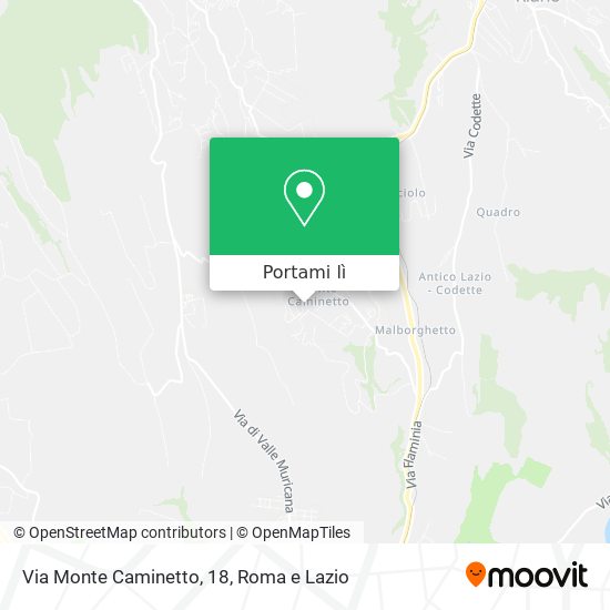 Mappa Via Monte Caminetto, 18