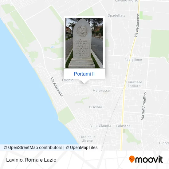 Mappa Lavinio