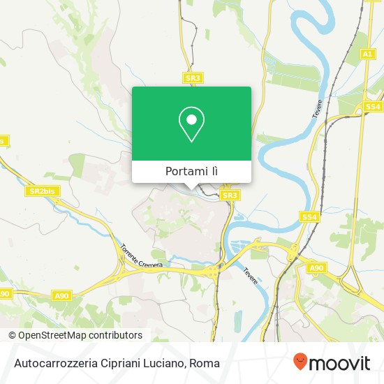 Mappa Autocarrozzeria Cipriani Luciano