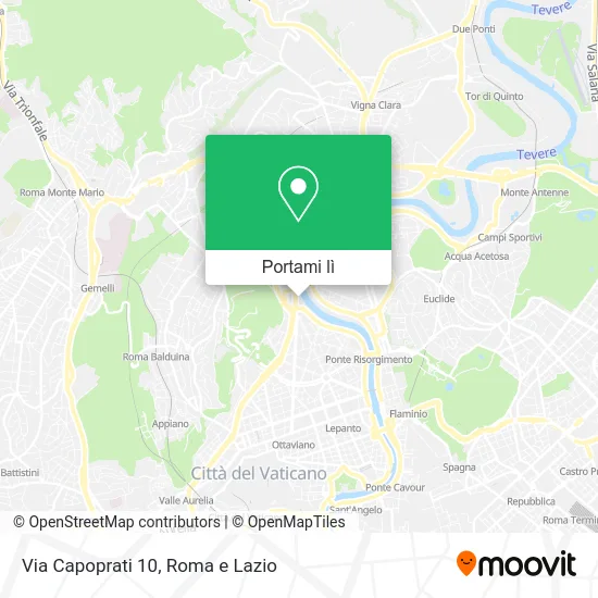Mappa Via Capoprati 10