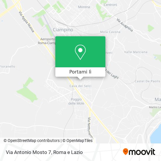 Mappa Via Antonio Mosto 7