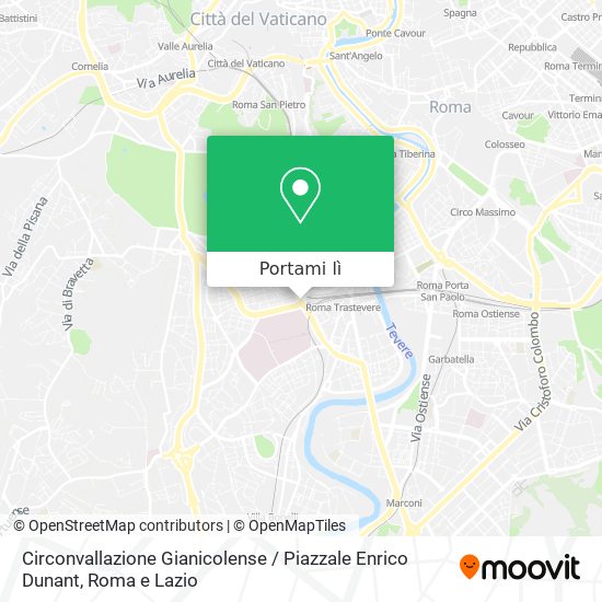 Mappa Circonvallazione Gianicolense / Piazzale Enrico Dunant