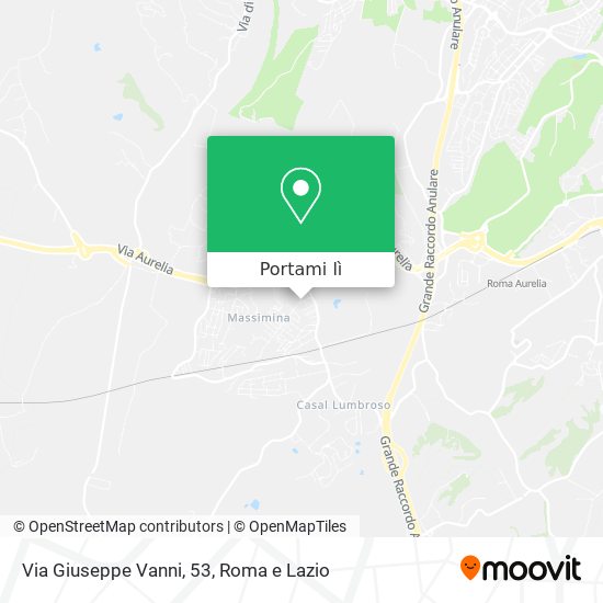 Mappa Via Giuseppe Vanni, 53