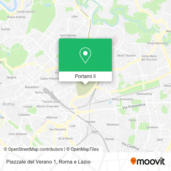 Mappa Piazzale del Verano 1