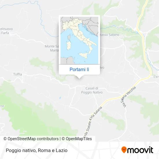 Mappa Poggio nativo