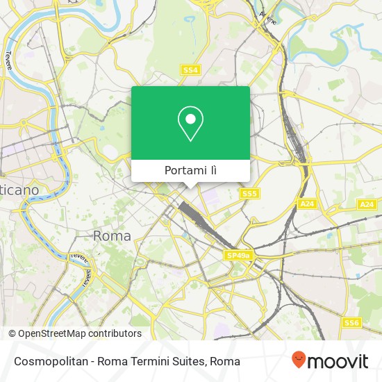 Mappa Cosmopolitan - Roma Termini Suites