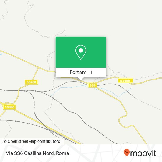 Mappa Via SS6 Casilina Nord