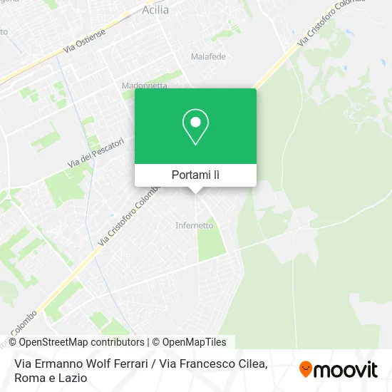 Mappa Via Ermanno Wolf Ferrari / Via Francesco Cilea