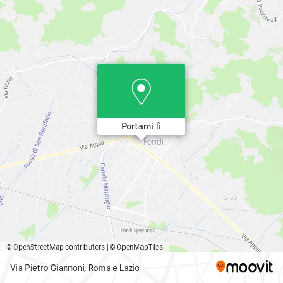 Mappa Via Pietro Giannoni