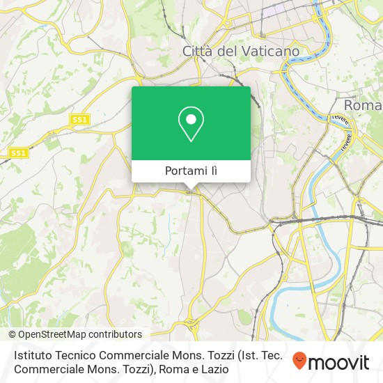 Mappa Istituto Tecnico Commerciale Mons. Tozzi (Ist. Tec. Commerciale Mons. Tozzi)