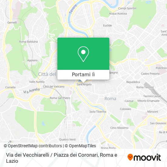 Mappa Via dei Vecchiarelli / Piazza dei Coronari