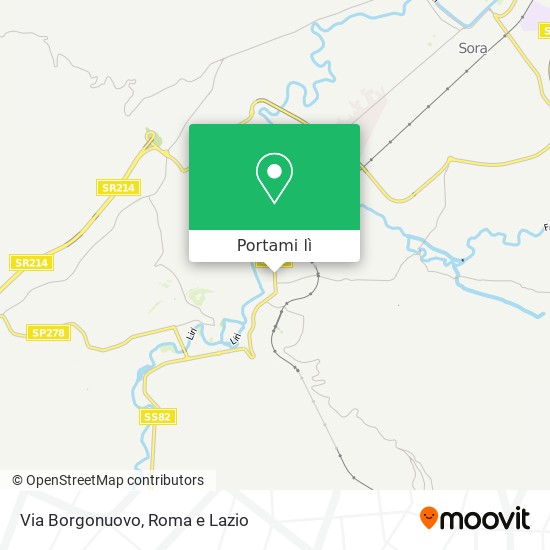 Mappa Via Borgonuovo