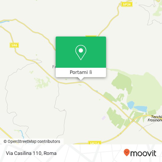 Mappa Via Casilina 110
