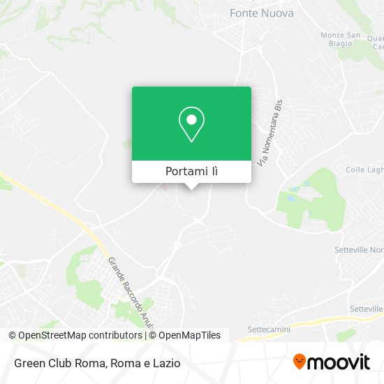 Mappa Green Club Roma