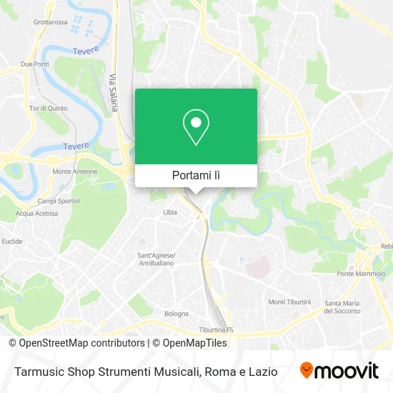 Mappa Tarmusic Shop Strumenti Musicali