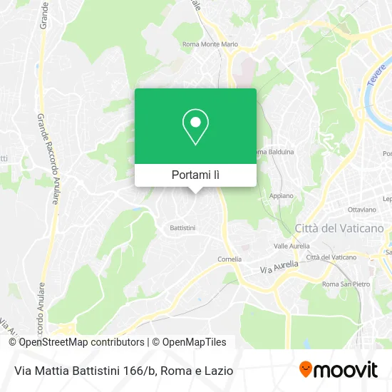 Mappa Via Mattia Battistini 166/b
