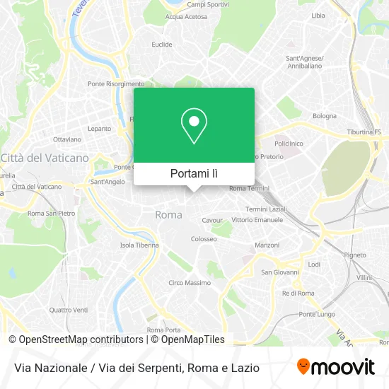 Mappa Via Nazionale / Via dei Serpenti