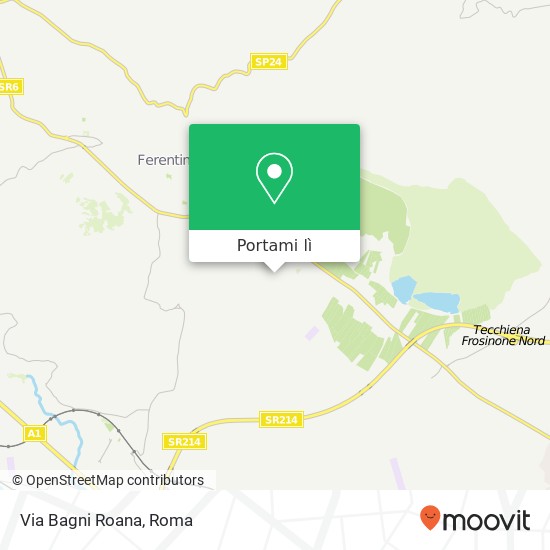 Mappa Via Bagni Roana