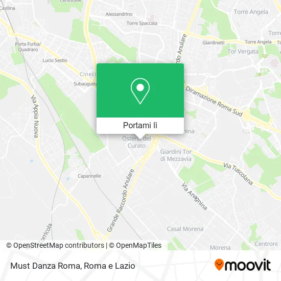 Mappa Must Danza Roma