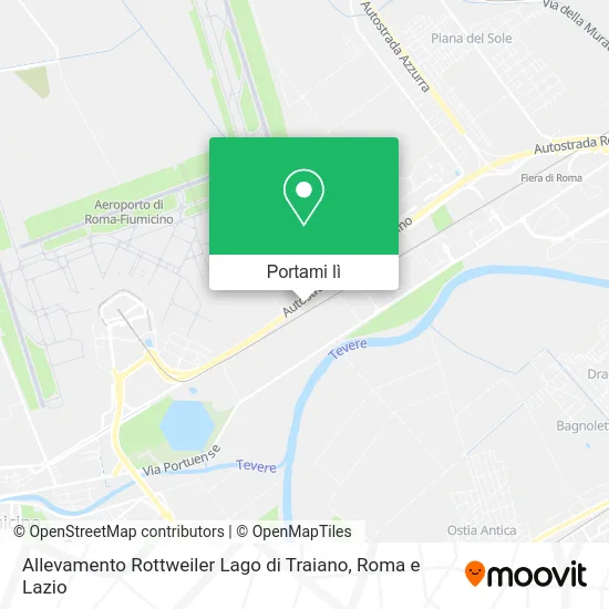 Mappa Allevamento Rottweiler Lago di Traiano
