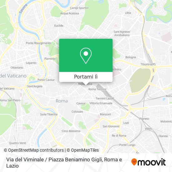 Mappa Via del Viminale / Piazza Beniamino Gigli