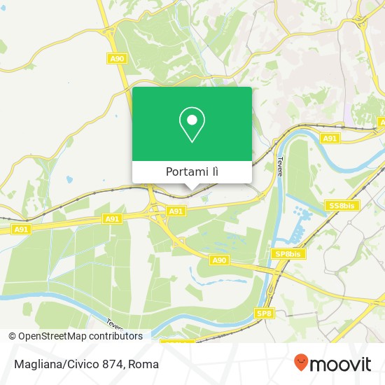 Mappa Magliana/Civico 874
