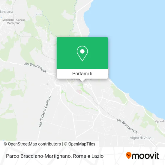 Mappa Parco Bracciano-Martignano