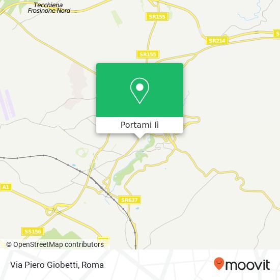 Mappa Via Piero Giobetti
