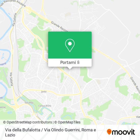 Mappa Via della Bufalotta / Via Olindo Guerrini