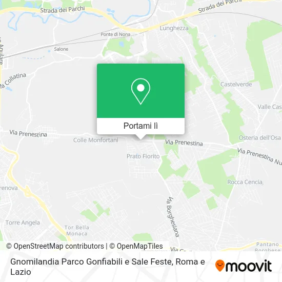 Mappa Gnomilandia Parco Gonfiabili e Sale Feste
