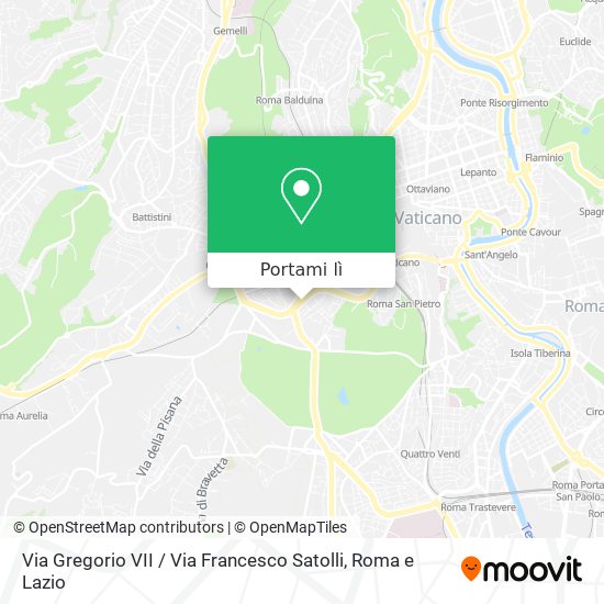 Mappa Via Gregorio VII / Via Francesco Satolli