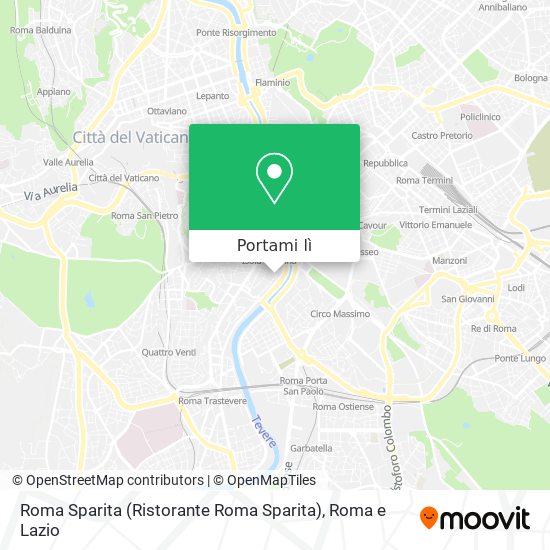 Mappa Roma Sparita (Ristorante Roma Sparita)