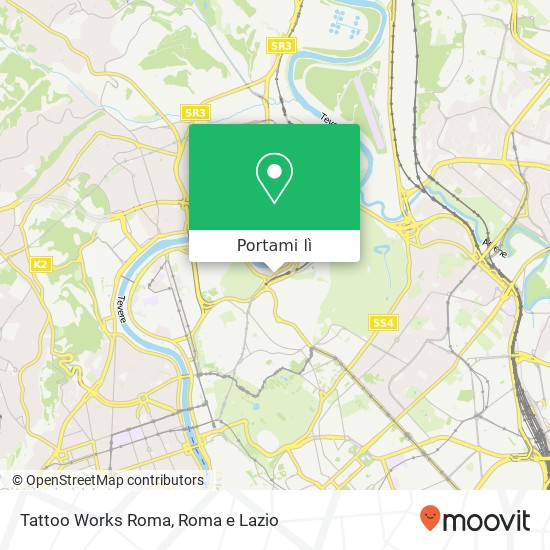 Mappa Tattoo Works Roma