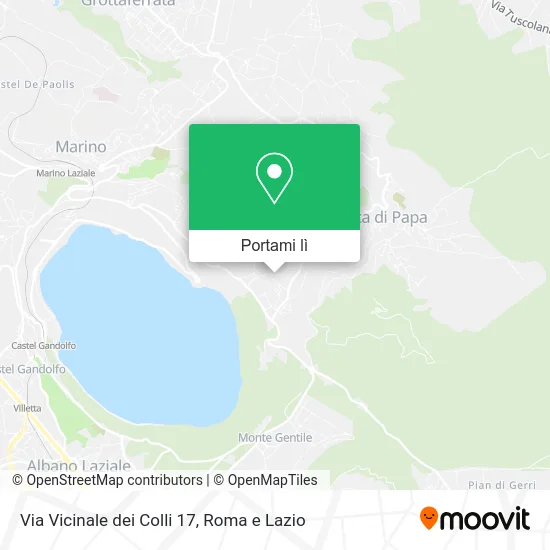 Mappa Via Vicinale dei Colli 17