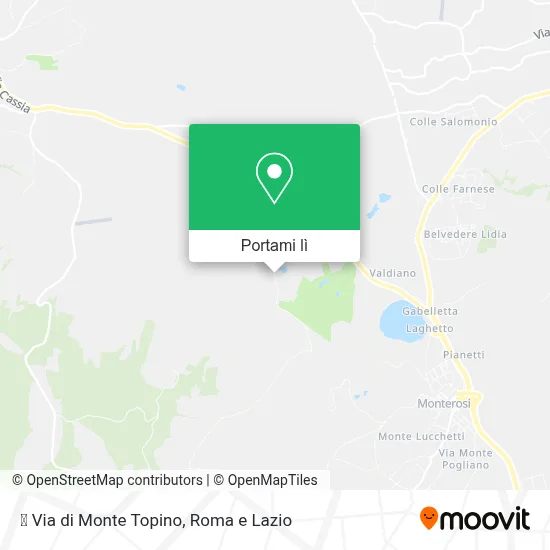 Mappa ⛉ Via di Monte Topino
