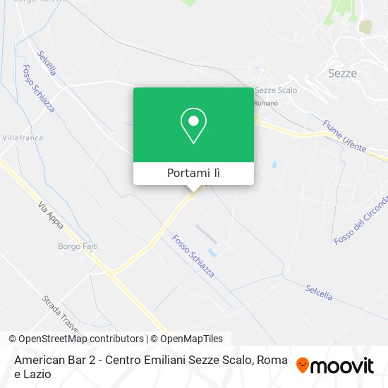 Mappa American Bar 2 - Centro Emiliani Sezze Scalo